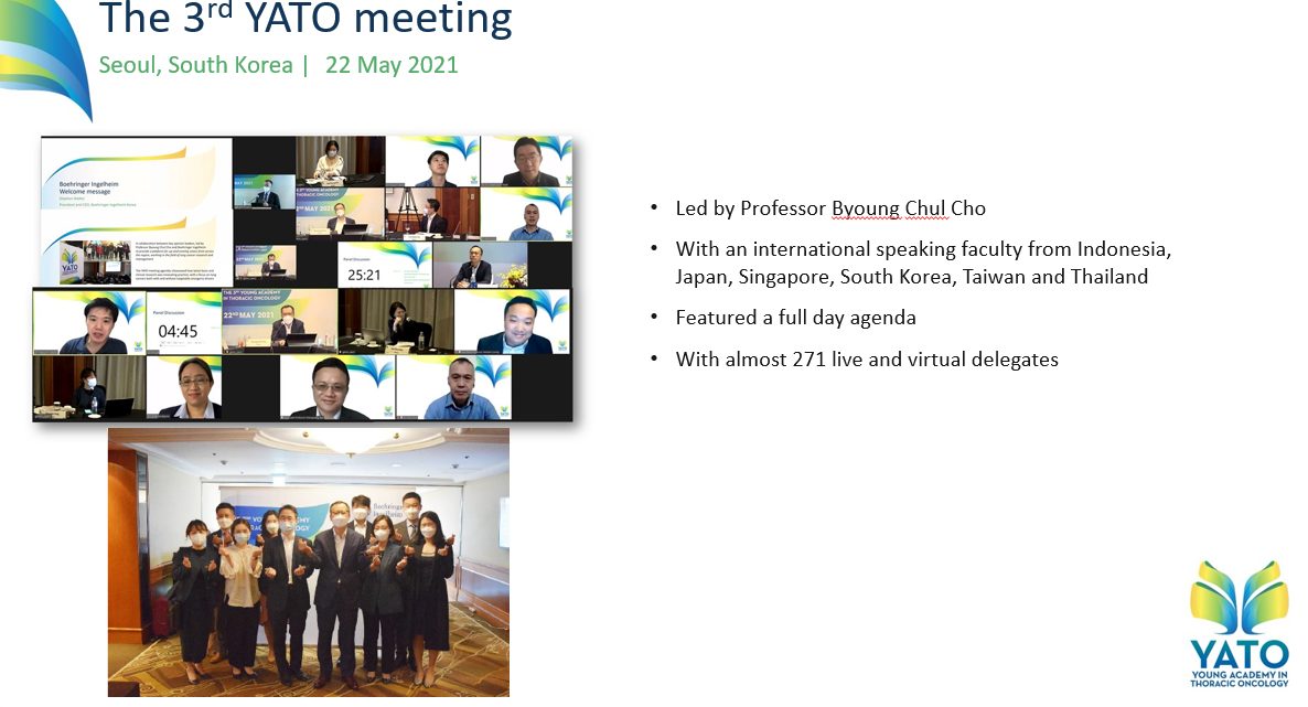 Slide summarising the third YATO meeting in Seoul